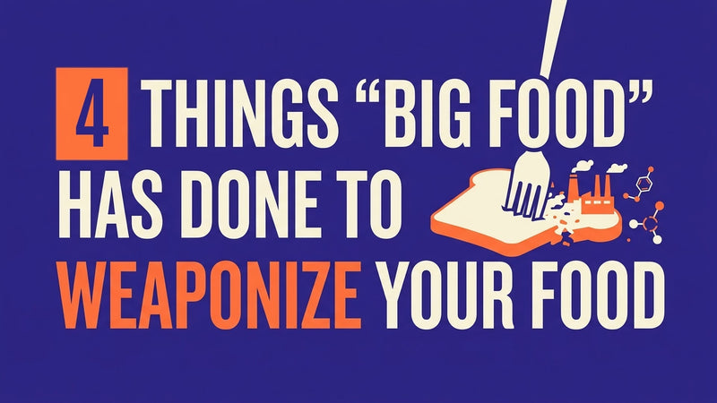 4 Things Big Food Has Done To Weaponize Your Food with a fork into a slice of bread