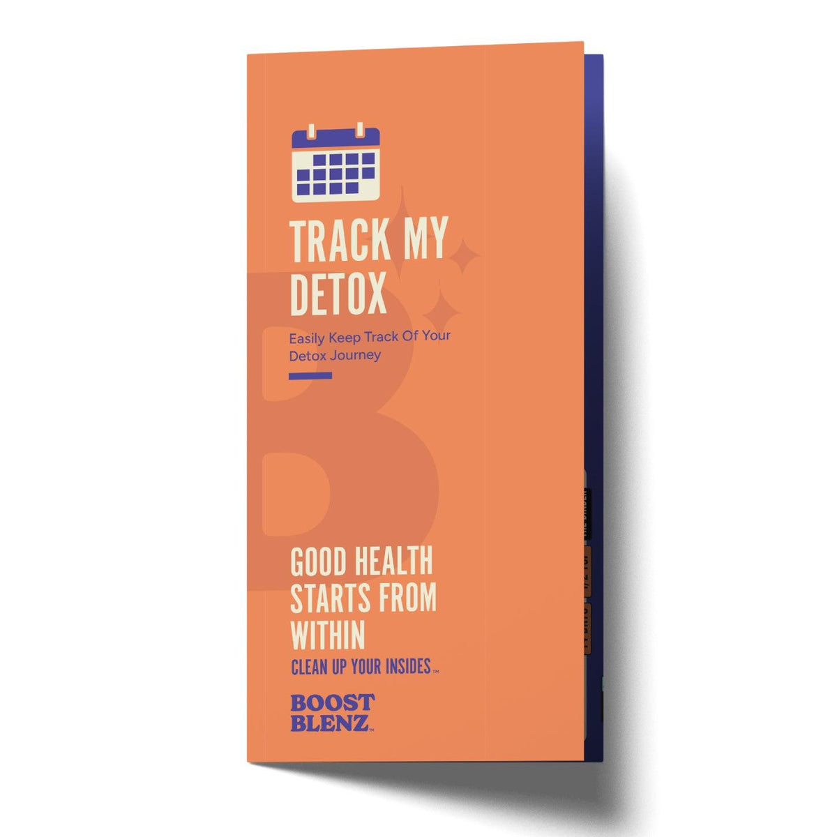 Free Detox Tracker booklet with dosing schedule and daily checklist