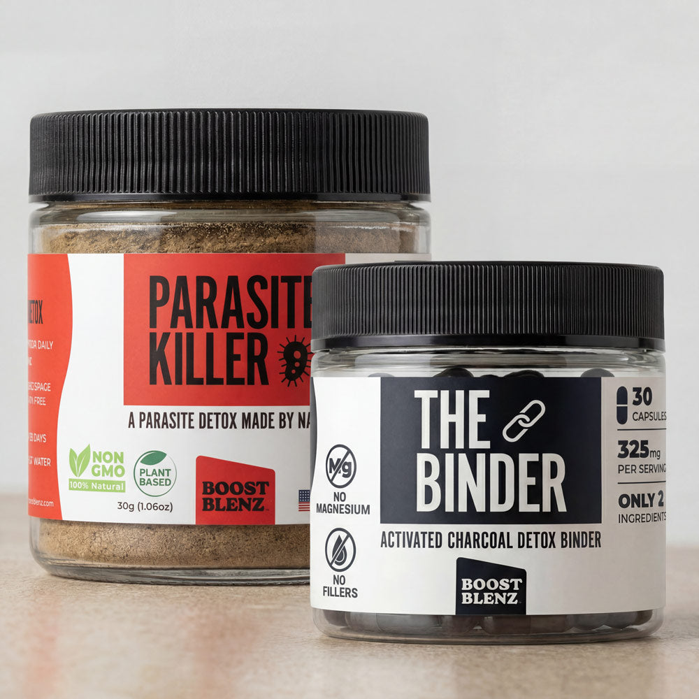Parasite Detox plus The Binder combo by Boost Blenz