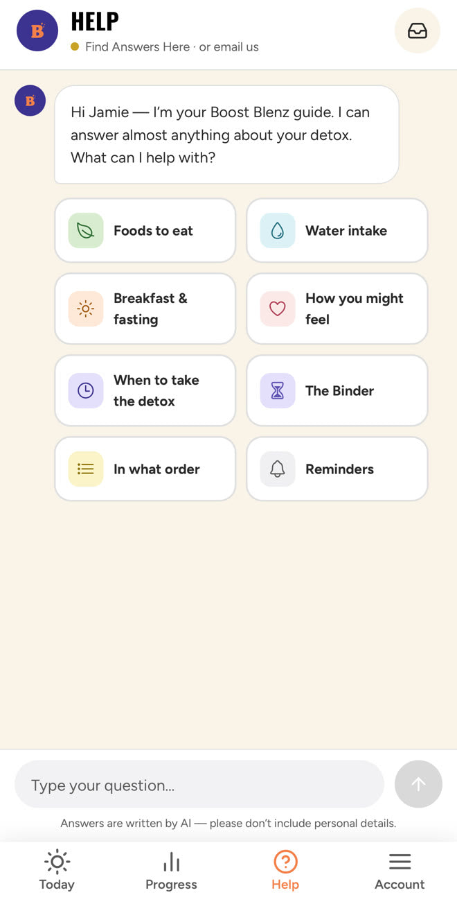Questions? Ask any time